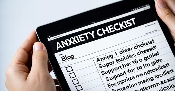 Your ultimate guide to the anxiety checklist for relief